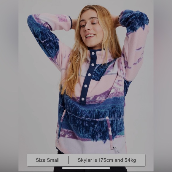 Burton heart fleece pullover XS - Picture 1 of 1